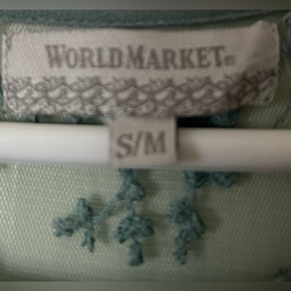 Sage green blouse. - Picture 3 of 5